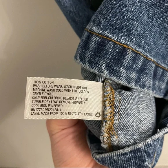 NWT Wild Fable Mini Denim Jean Dress with Zipper Front - Picture 7 of 8